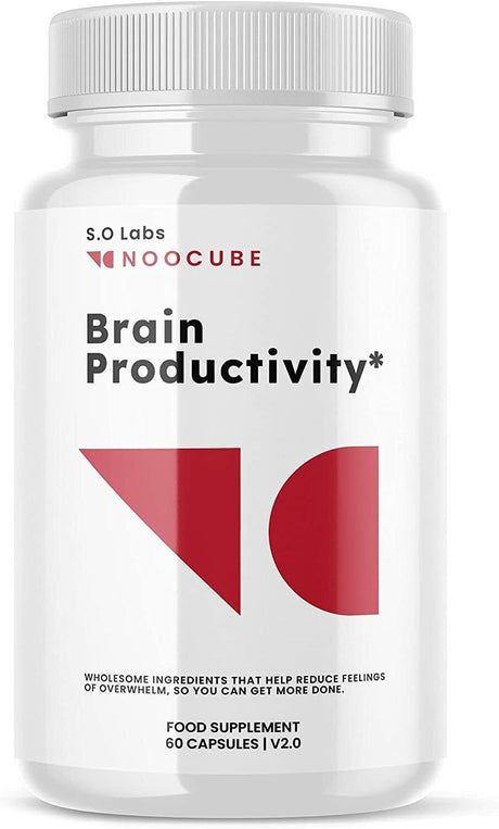 Noocube Brain Booster, Focus, Memory, Function, Clarity Nootropic Supplement 60 Capsules