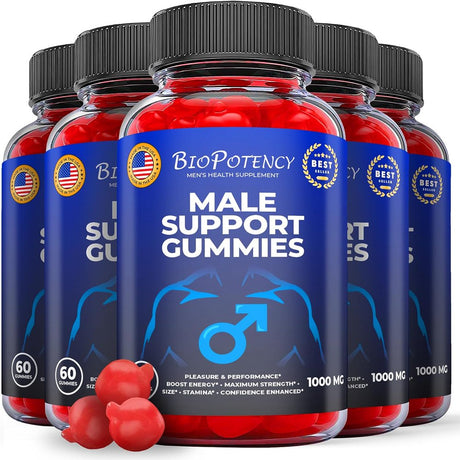 (5 Pack) Biopotency Male Gummies - 300 Gummies