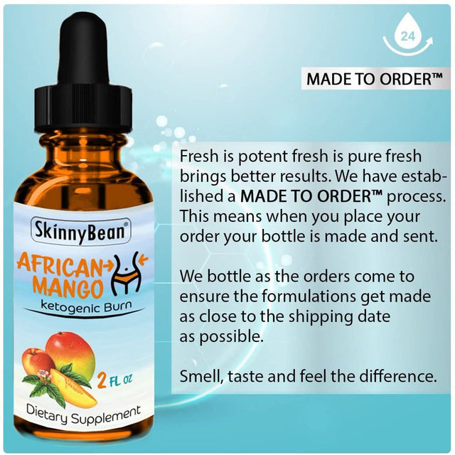 African Mango Extract Drops - by Skinny Bean Ketogenic ®- Keto Diet - Fat Burner Drops