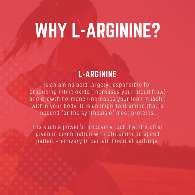 Purus Labs L-Arginine Active Amino Acid | Endurance, Pumps, & Muscle Growth | Nitric Oxide for Increased Blood Flow | 25 Servings, 100 Veggie Capsules