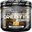 Creatine Monohydrate Powder | Muscletech Platinum | Pure Micronized | Muscle Recovery + Builder for Men & Women | Workout Supplements | Unflavored (80 Servings)