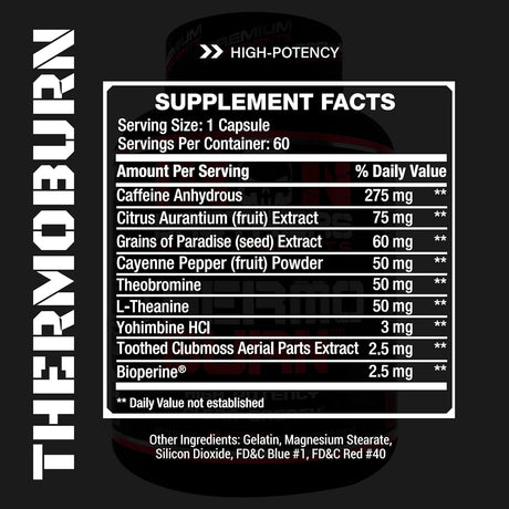 Fat Burner - Hardcore - Weight Management - Athletic Support - Workout Supplement - for Men & Women - Helps Support Cognitive Health - Increases Energy