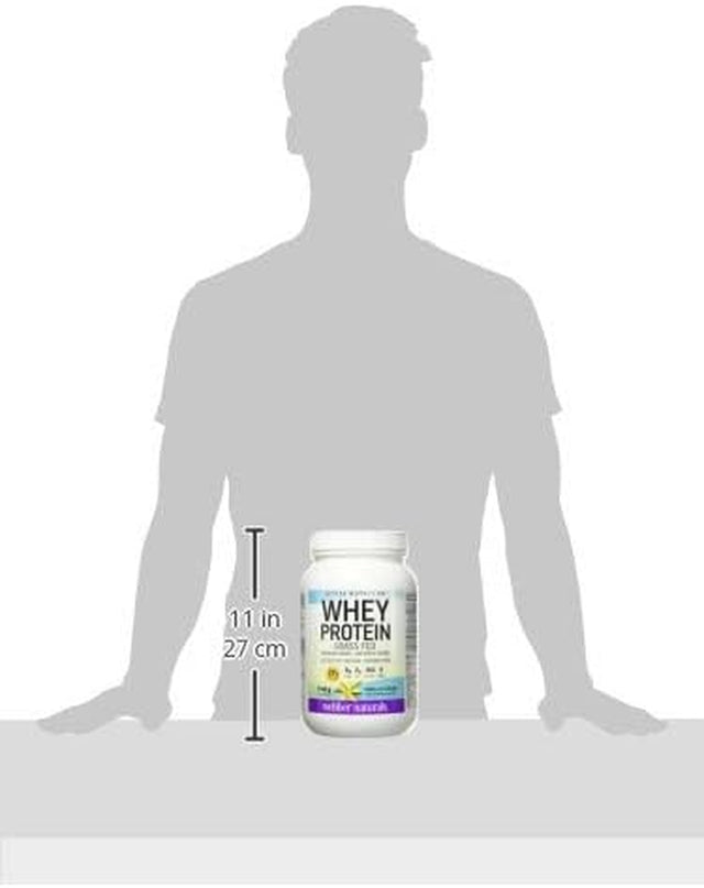 Webber Naturals Whey Protein Powder, Grass Fed, Vanilla Cream Flavour, 30 Servings, 27 G of Protein, 1140 G