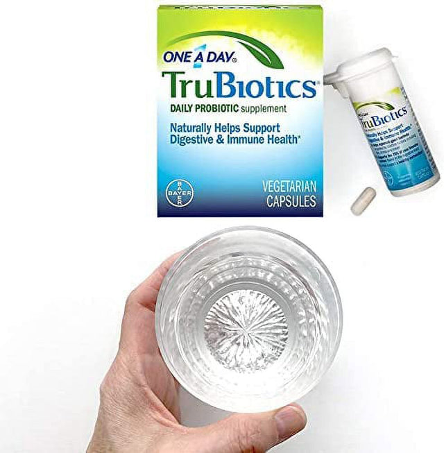 Trubiotics Daily Probiotic | Probiotics for Digestive Health | 30 Capsules | Digestive Health Support Supplement for Men and Women | Provitalize for Menopause Weight Loss | Nature Made Probiotics