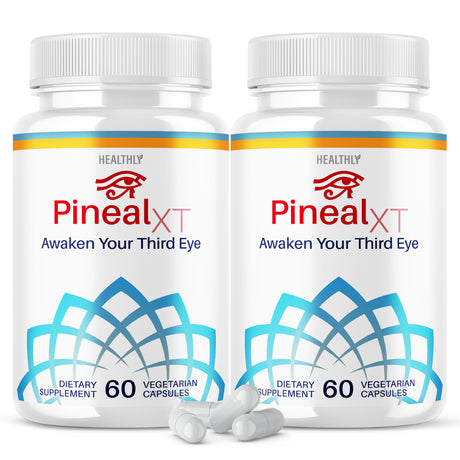 (2 Pack) Pineal XT Gold Official Formula Brain Pills Advanced Supplement Pineal Xt Awaken Your Third Eye Supplement (120 Capsules)