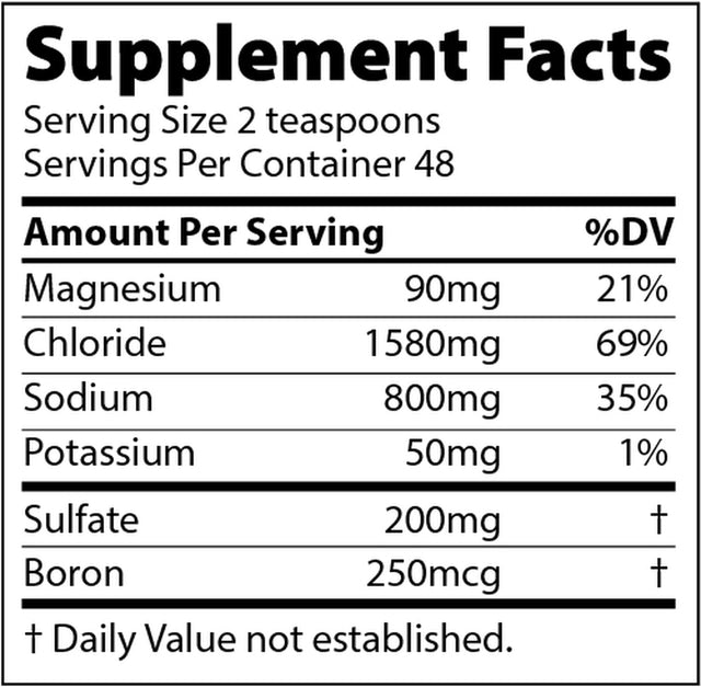 Trace Minerals | Pure Utah Sea Minerals Dietary Supplement | Magnesium, Chloride, Sodium I 1 Gal.