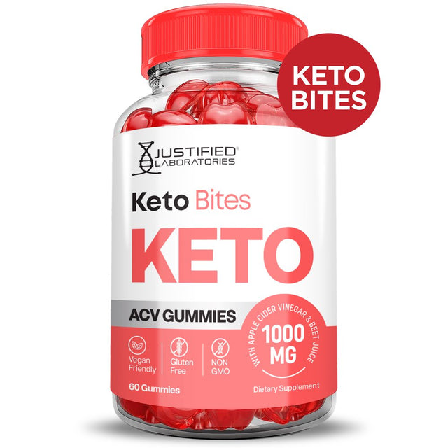 (2 Pack) Keto Bites ACV Gummies 1000MG Dietary Supplement 120 Gummys