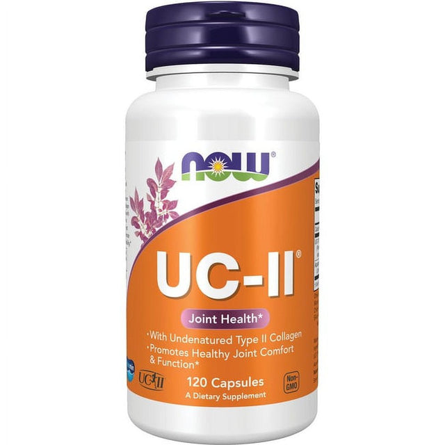 NOW Supplements, UC-II Type II Collagen with Undenatured Type II Collagen, 120 Veg Capsules