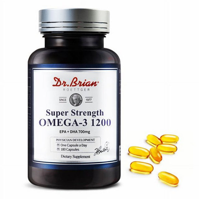 Dr.Brian Fish Oil Supplement, High Absorption Rtg Omega 3 Wild Fish Oil 1200Mg with Epa,Dha,Fatty Acids,Triglyceride,Vitamin E | Heart,Cardiovascular,Brain & Joint Support, Lemon Flavor 180Count