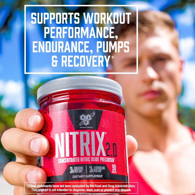 BSN Nitrix 2.0 Advanced Strength Tablets,180 Ct