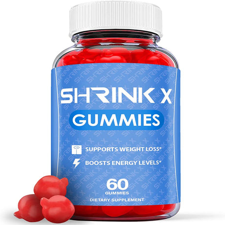 (1 Pack) Shrink X Keto ACV Gummies - Supplement for Weight Loss - Energy & Focus Boosting Dietary Supplements for Weight Management & Metabolism - Fat Burn - 60 Gummies