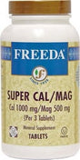 Freeda Kosher Super Cal/Mag Calcium Magnesium - 100 Veg Caps