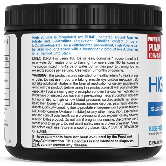 Pescience High Volume, Nitric Oxide Booster, Cotton Candy, 18 Servings