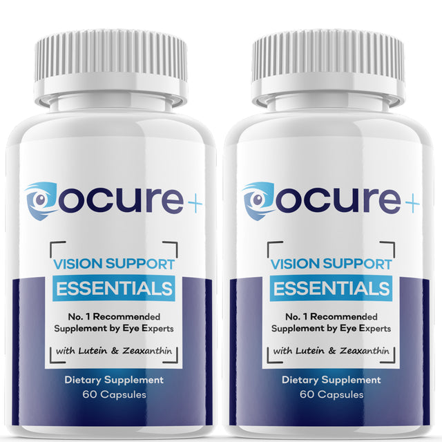 (2 Pack) Ocure+ - Revolutionary Advanced Vision Matrix Formula - Supports Healthy Vision - Dietary Supplement for Eyes Sight - 120 Capsules