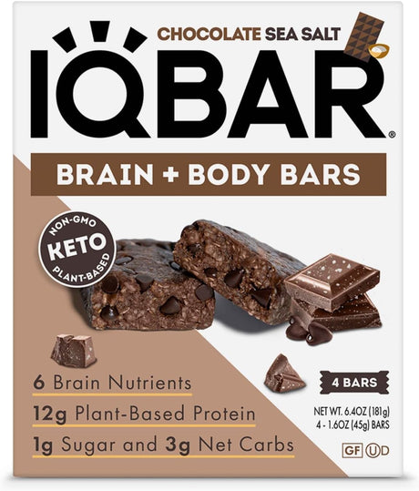 Iqbar Brain and Body Keto Protein Bars, 1.60 Oz, 4 Ct