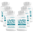 Liver Aid Supplements with Milk Thistle, Curcumin, Beetroot & Dandelion, Liver Health Formula by Purehealth Research, 6 Bottles