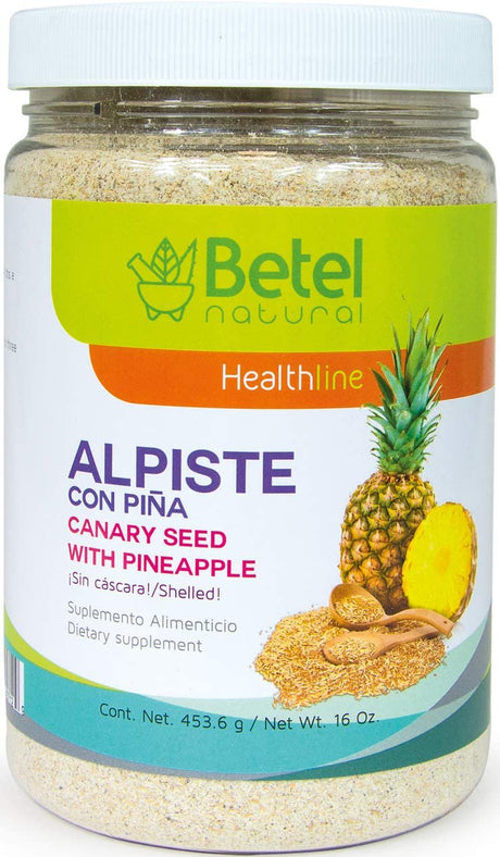 Leche De Alpiste with Pineapple by Betel Natural- No Silica- Great Source of Fiber - 16 Oz