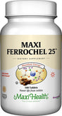 Maxi Iron Supplement - Gentle Iron Supplements for Men & Women - Ferrous Fumarate - Ferrochel 25 MG for Anemia & Red Blood Cell Production - Chelated Iron Pills - 100 Kosher Tablets by Maxi Health