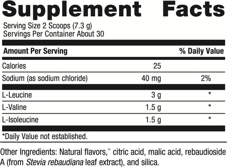 Metagenics Bcaas Powder 7.72 Oz (219 G), Orange Mango Flavor, 30 Servings - Non-Gmo, Gluten Free, Vegetarian