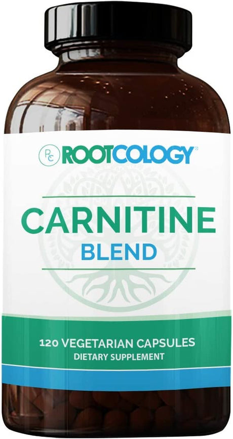 Rootcology Carnitine Blend - L-Carnitine & Acetyl-L-Carnitine Formula by Izabella Wentz Author of the Hashimoto'S Protocol, Ideal for Vegetarians (120 Capsules)