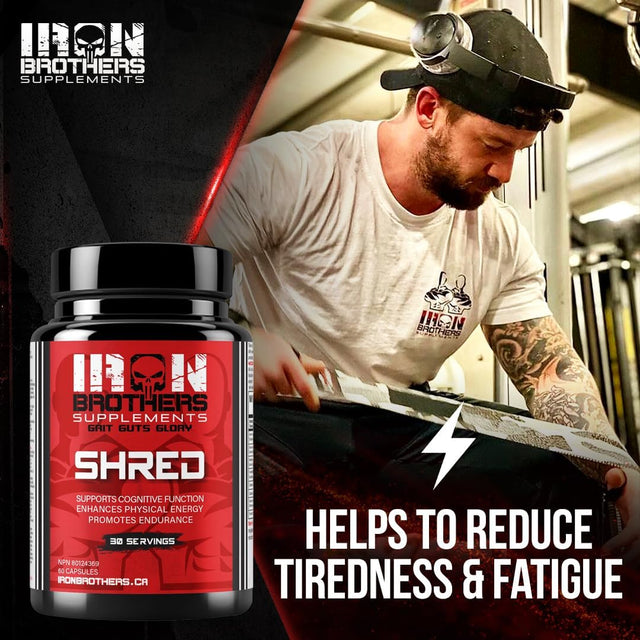 Shred for Men & Women | Strong Appetite Suppressant for Weight Loss Management | Supports Cognitive Function Promotes Endurance Increases Energy - Fat Burner