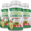 Garcinia Cambogia with Apple Cider Vinegar Capsules 3000Mg - Max Strength Weight Loss Pills - Fast Acting Appetite Suppressant - Fat Burner & Carb Blocker - 3 Pack