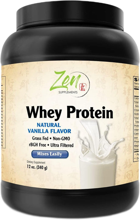 Whey Protein 19G per Serving Keto Friendly - Vanilla 12 Oz-Powder