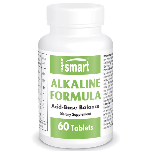 Supersmart - Alkaline Formula - Ph Balance Pills - Blood Health - Bone Density Support - Alkaline Slats Supplement | Non-Gmo & Gluten Free - 60 Vegetarian Capsules