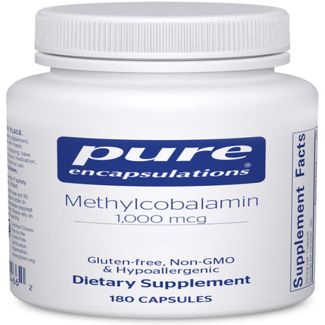 Pure Encapsulations Methylcobalamin 1,000 Mcg | Vitamin B12 Supplement to Support Memory, Nerves, and Cognitive Health* | 180 Capsules