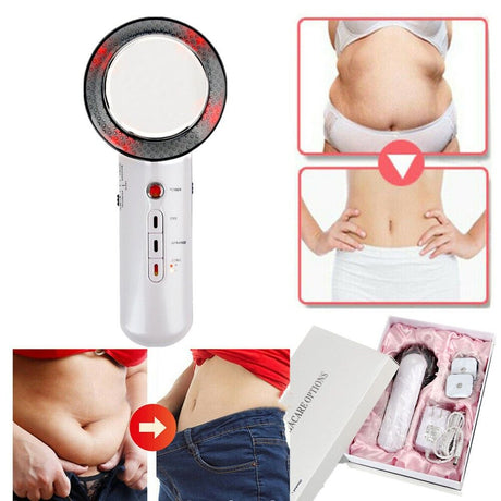 Weight Burning Massager,Body Slimming Massager,3 in 1 Ultrasonic RF Cellulite Remover Machine with 300Ml Gel for Belly Arm and Leg