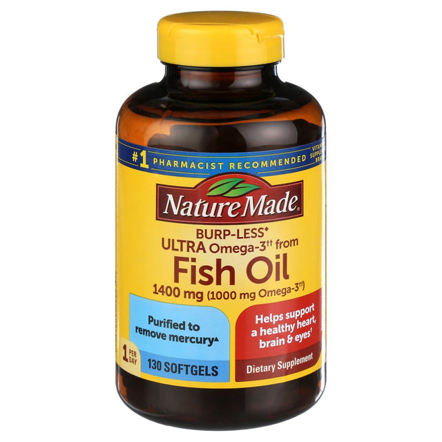 Nature Made 1400 Mg, 130 Ct Ultra Omega-3 from Fish Oil Softgels