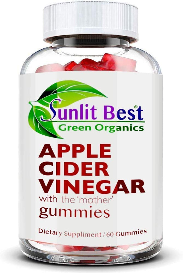 Apple Cider Vinegar Gummies Vitamins with the Mother, Delicious Immunity, Gluten Free, Vegan, 100% Natural, Non-Gmo, No Soy, No Gelatin, B12, B6, Beet, Carrot & Pomegranate - 1 Month Supply