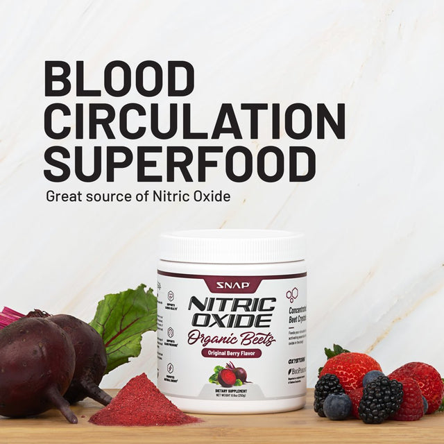 Snap Supplements Organic Mixed Berry Beet Root Powder with Amino Acids, Cardio Health Support and Natural Energy, 250G