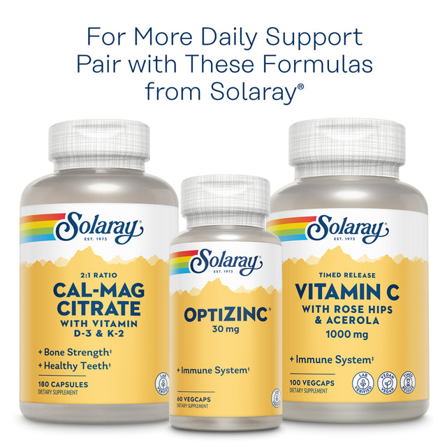 Solaray Vitamin B-Complex 100 Mg, Healthy Energy, Blood Cell Formation & Nerve Impulse Transmission Support, 50 Vegcaps