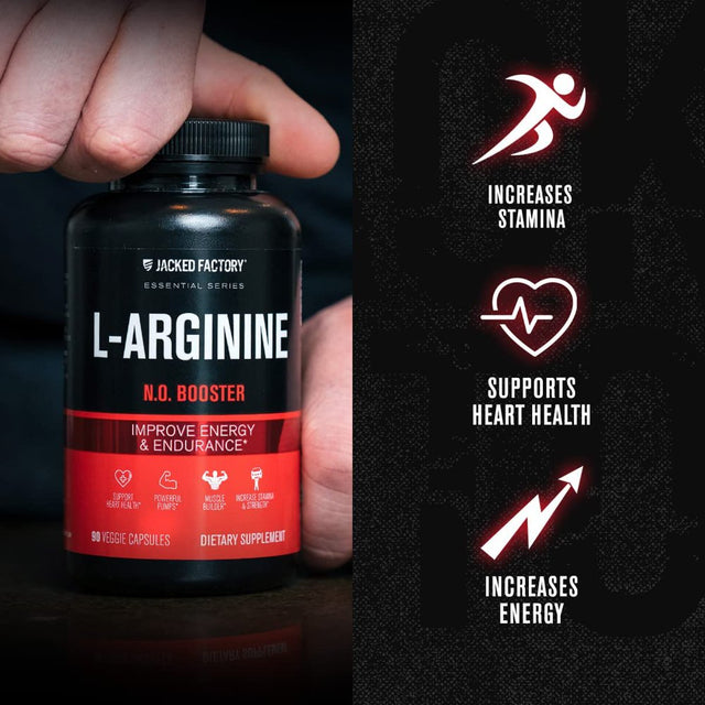 L Arginine (Patented Nitrosigine) 1500Mg - Patented Bonded L-Arginine Silicate Nitric Oxide (NO) Booster Pre Workout Supplement for Muscle Growth, Pumps, Vascularity, Energy - 90 Veggie Pills