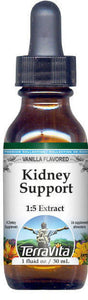 Terravita Kidney Support Glycerite Liquid Extract (1:5) - Vanilla Flavored, (Vanilla, 1 Oz, 3-Pack, Zin: 523703)