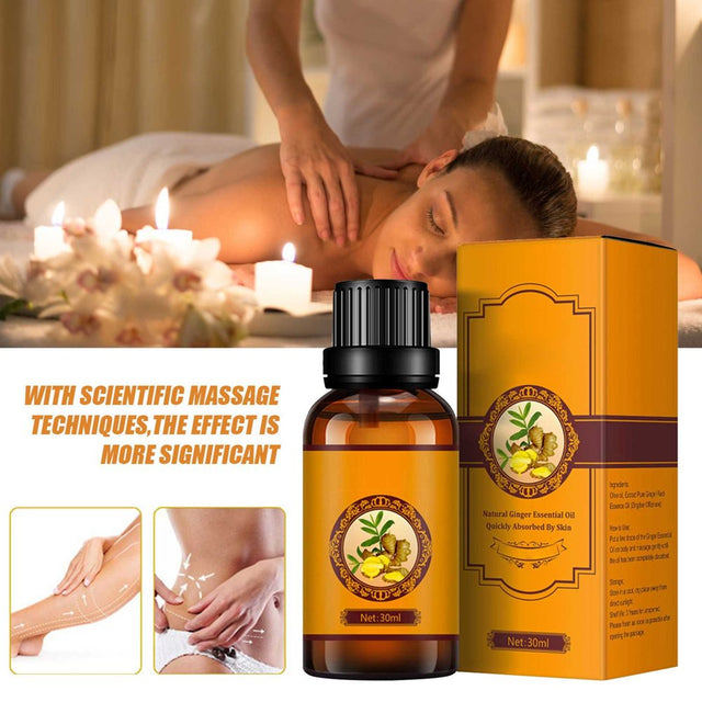 NIUREDLTD Oil Massage Oil for Skin Belly Oil for Warming Muscle Massage Oil Aroma Oil Body Massage Oil 10/30Ml