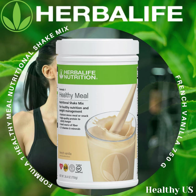 HERBALIFE (DUO) FORMULA 1 Healthy Meal Nutritional Shake Mix (French Vanilla) with PERSONALIZED PROTEIN POWDER