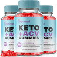 (3 Pack) Optimal Keto + ACV Gummies, Keto ACV Gummies Advanced Weight Loss, Cleanse & Detox, Advanced Fat Burner (180 Ct)