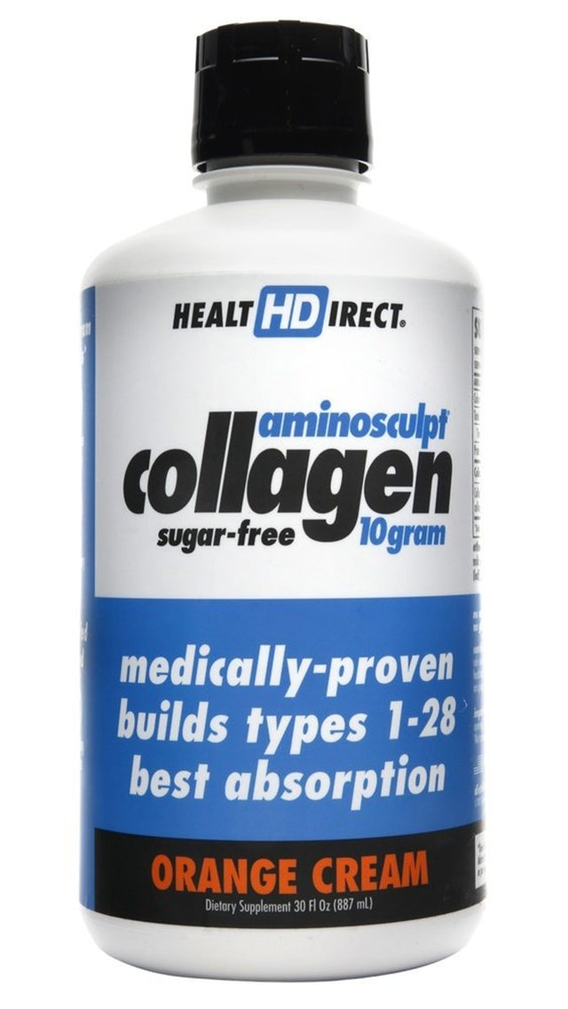 Health Direct - Aminosculpt Liquid Collagen Sugar-Free Orange Cream 10 G. - 30 Fl. Oz.