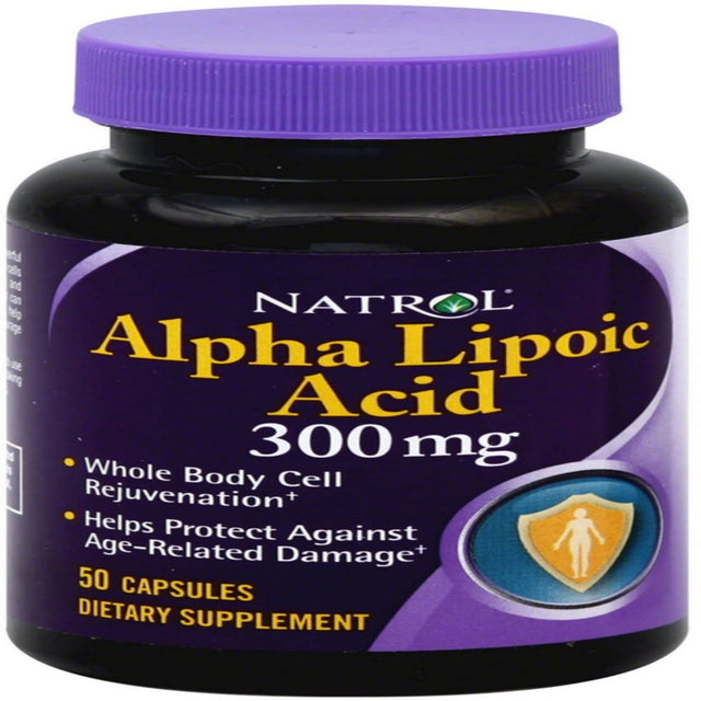 Natrol Alpha Lipoic Acid 300 Mg Capsules 50 Ea (Pack of 4)