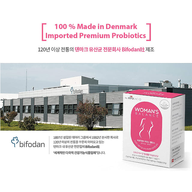 Bifolacto Women’S Balance Probiotics Premium Denmark Probiotic (1 Box of 28 Capsules)