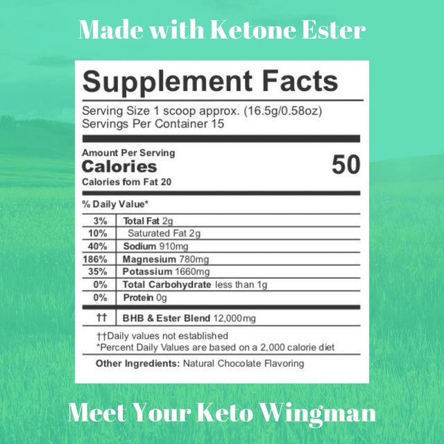 Trubrain Ketones - Ketone Ester + BHB Exogenous Ketones | Supports Energy, Focus and Ketosis | Supplement the Keto Diet | Brain Booster (Chocolate)