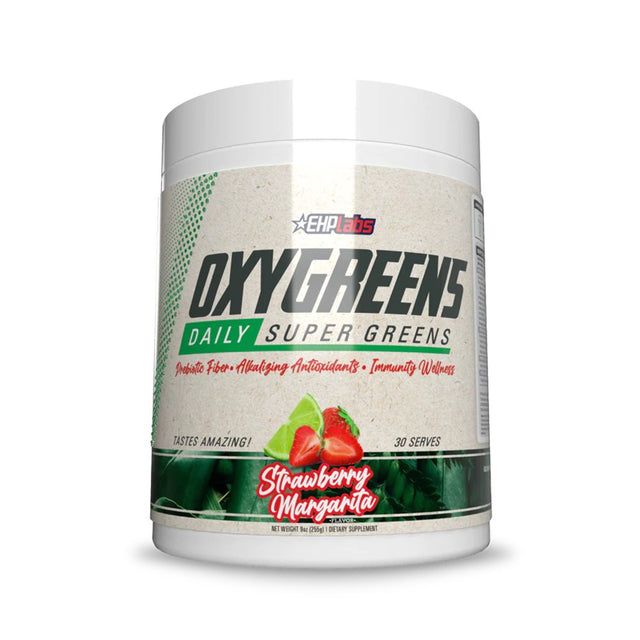 Ehplabs Oxygreens Super Greens Powder - Spirulina & Chlorella Superfood, Green Juice Powder & Greens Supplements with Prebiotic Fibre, Antioxidants & Immunity Support, 30 Serves (Forest Berries)