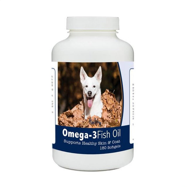 Healthy Breeds 840235185697 Canaan Dog Omega-3 Fish Oil Softgels, 180 Count