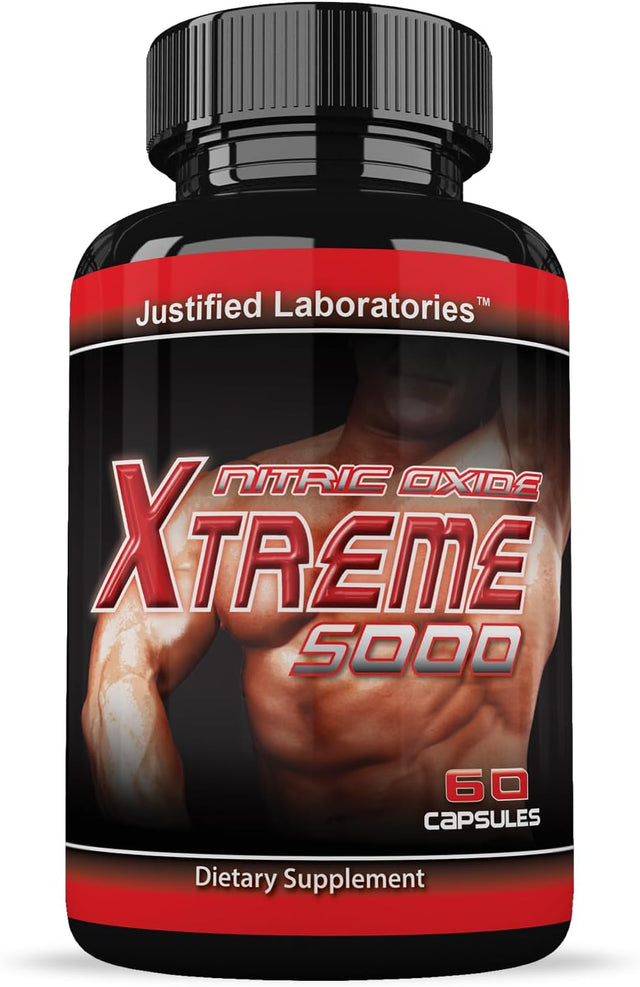 (3 Pack) Nitric Oxide Xtreme 5000 Advanced Men'S Heath Formula 60 Capsules