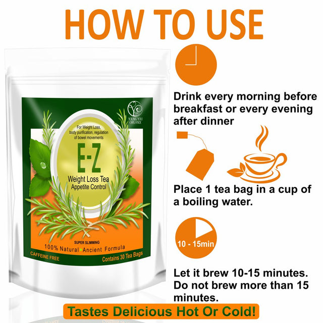 E-Z Detox Diet Tea: Fat Burner. Appetite Suppressant. Fast Weight Loss and Body Cleanse