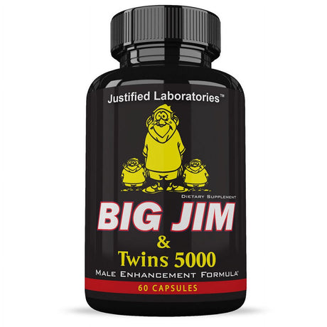 Big Jim (60 Pills) and Twins Xtreme 5000 Nitric Oxide (60 Pills)