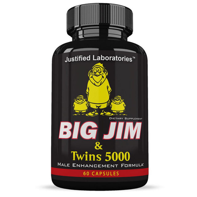 Big Jim (60 Pills) and Twins Xtreme 5000 Nitric Oxide (60 Pills)