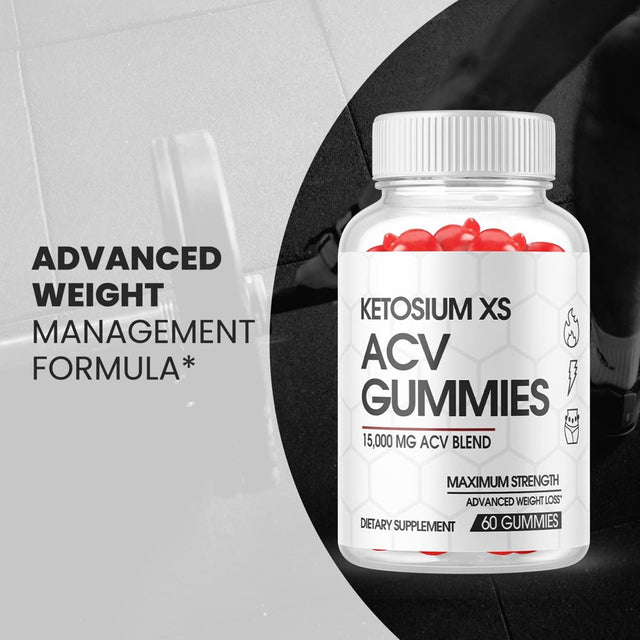 (1 Pack) Ketosium XS ACV Gummies - Supplement for Weight Loss - Energy & Focus Boosting Dietary Supplements for Weight Management & Metabolism - Fat Burn - 60 Gummies